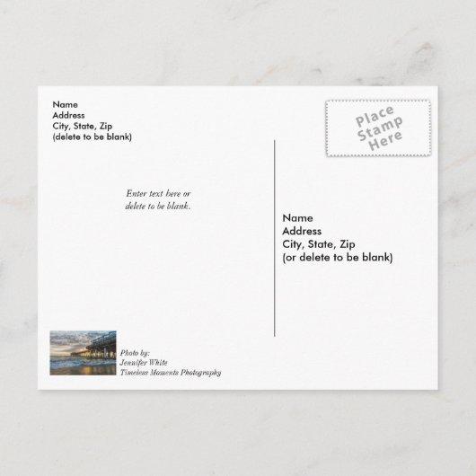 1e zonsopgang 2017 Cocoa Beach Beterschap Briefkaart (Achterkant)