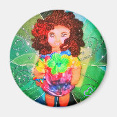 1FAERY POP GROENE MAGNEET (Voorkant)