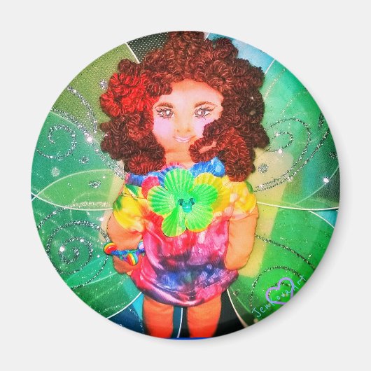 1FAERY POP GROENE MAGNEET (Voorkant)