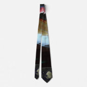 1FB1F9F4 Cyberpunk Glitch Art Mozaïek Abstract Stropdas (Achterkant)
