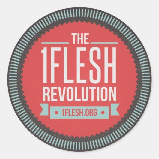 1Flesh Revolution Sticker (Voorkant)