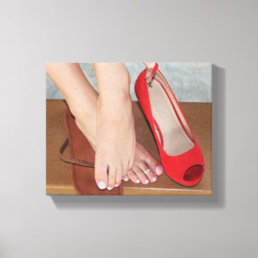 1footwonder Voeten Uitgerekte Canvas Print (Voorkant)