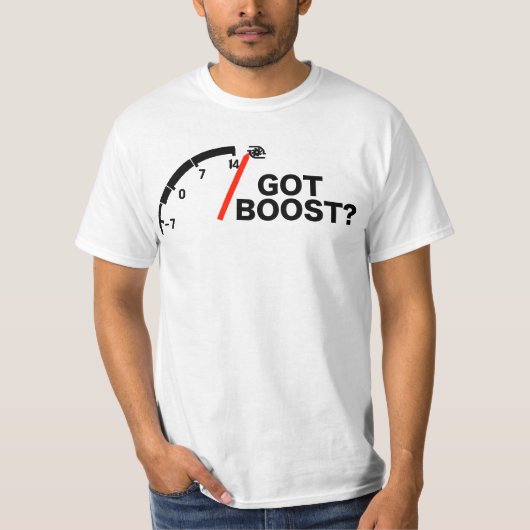 1G DSM heeft Boost? T-shirt (Voorkant)