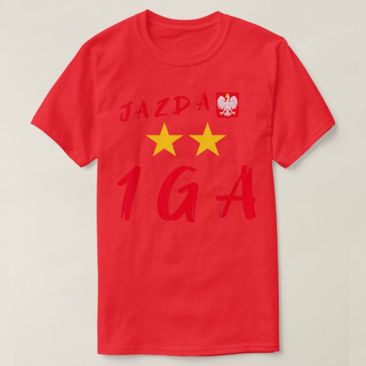 1GA Iga Poolse Tennis nummer één Jazda T-shirt (Design voorkant)