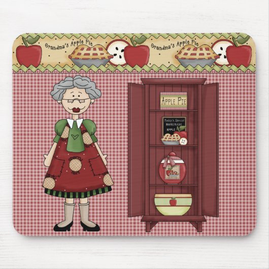 #1Grandma's Apple Pie Mousepad Muismat (Voorkant)