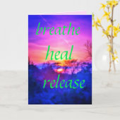 1HEAL-WENSKAART KAART (Gele Bloem)