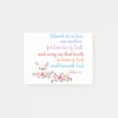 1Johannes 4:7 Bijbelvers Post-it® Notes (Voorkant)