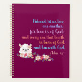 1John4:7 Bible Verse Planner (Voorkant)