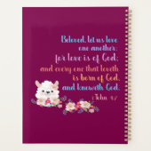 1John4:7 Bible Verse Planner (Achterkant)