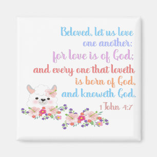 1John4:7 Bijbelversie Magneet