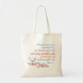 1John4:7 Bijbelversie Tote Bag (Voorkant)