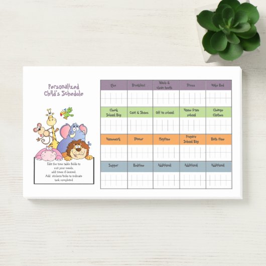 1JR Voorraad Kinderen Aangepaste Beloningskaarten  Post-it® Notes (Kantoor)