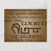 1Kepha/1Peter 1:24,25 (Voorkant)