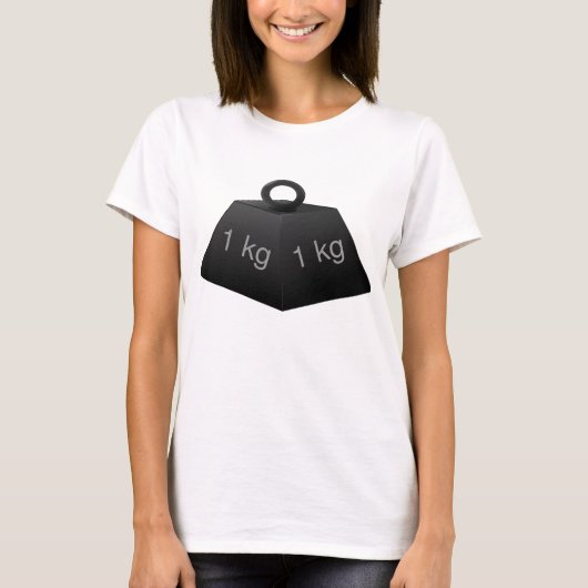 1KG Gewicht Vrouwen T-shirt (Voorkant)