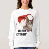 1Kitten me? Dames Basic Sweatshirt (Voorkant)