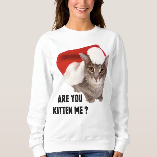 1Kitten me? Dames Basic Sweatshirt (Voorkant)