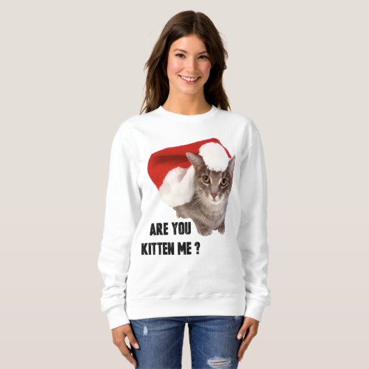 1Kitten me? Dames Basic Sweatshirt (Voorkant volledig)