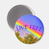 1LIVE GRATIS REGENBOOG MED MAGNEET (Voorkant / Achterkant)