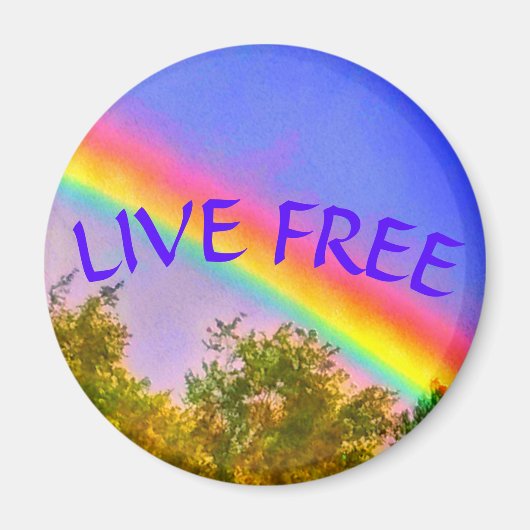 1LIVE GRATIS REGENBOOG MED MAGNEET (Voorkant)