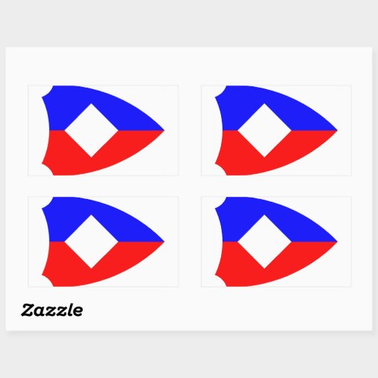 1LK zonder ster Rechthoekige Sticker (Vel)