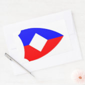 1LK zonder ster Rechthoekige Sticker (Envelop)