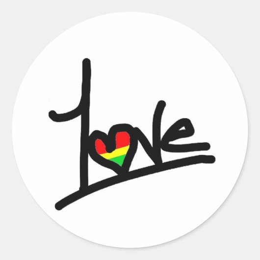 1Love Ronde Sticker (Voorkant)