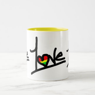 1Love Tweekleurige Koffiemok