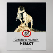 1LT. Vincent Thomas Pugs Private Label Wine Poster (Voorkant)