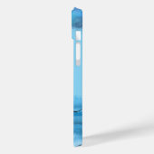 1Mariah Kingston Blue ocean pastel text editable Case-Mate iPhone Case (Achterkant / Links)