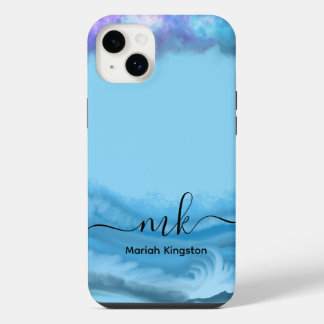 1Mariah Kingston Blue ocean pastel text editable
