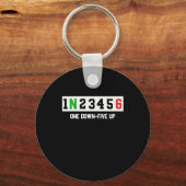 1N23456 Motorfietser Verschuiving Verschuiving Mot Sleutelhanger (Voorkant)