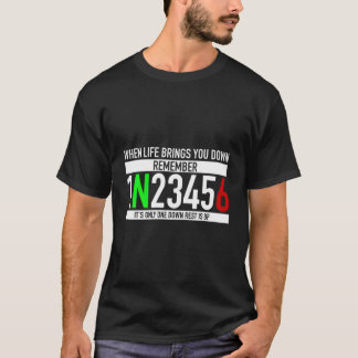 1N23456 Motorrijwiel Verschuivingsmotor T-shirt