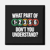 1n256 Motorcycle Shift Biker Motorcyclist Magneet (Voorkant)