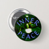 1NEW INNER PEACE PIN RONDE BUTTON 5,7 CM (Voorkant /achterkant)