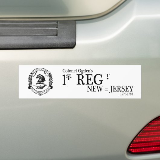 1NJ Logo Bumpersticker (Op auto)