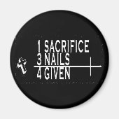 1OFFER + 3 NAGELS = 4GEGEVEN CHRISTELIJKE JEZUS MAGNEET (Voorkant)