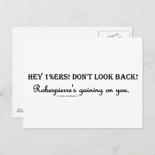 1PctRobespierre Briefkaart (Voorkant / Achterkant)