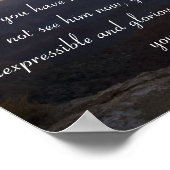 1Peter 1:8,9 Poster (Hoek)