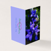 1PURPLE FLOWERS MINI KAARTEN 2x3.5 horizontaal (Buitenkant)