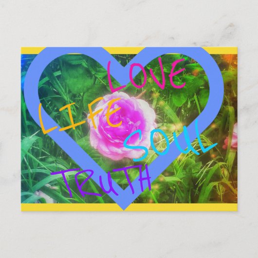 1ROOS HEART BRIEFKAART (Voorkant)