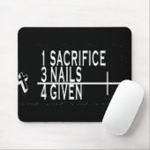 1SACRIFICE + 3 NAILS = 4GIVED CHRISTELIJK JESUS MUISMAT (Met muis)
