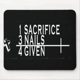 1SACRIFICE + 3 NAILS = 4GIVED CHRISTELIJK JESUS MUISMAT