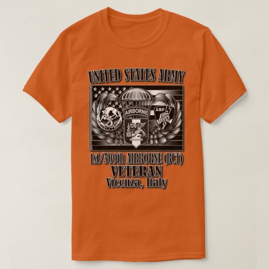 1st509th Airborne T-shirt (Design voorkant)