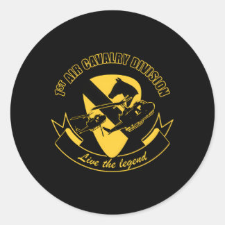 1St Air Cavalry Division Ronde Sticker