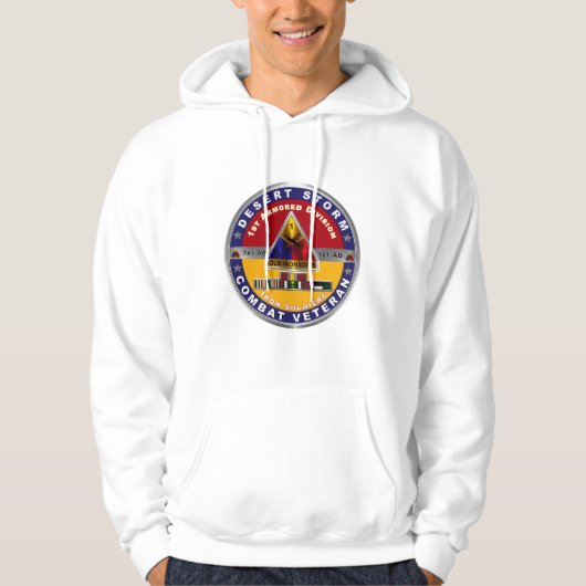 1st Armored Division Desert Storm Hoodie (Voorkant)