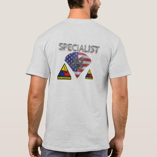 1st Armored Division Specialist T-shirt (Achterkant)