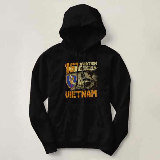 1st aviation brigade Vietnam Veteran Pilot Door Gu Hoodie (Design voorkant)