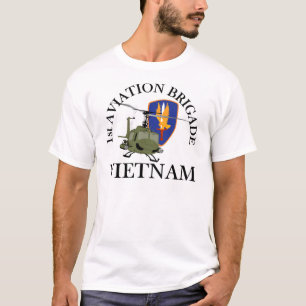 1st Avn Bde Vietnam Vet Huey T-shirt