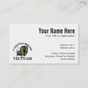1st AVN BDE Vietnam Vet Huey Visitekaartje