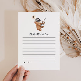 1st Birthday Baseball Beer - Time Capsule Kaart